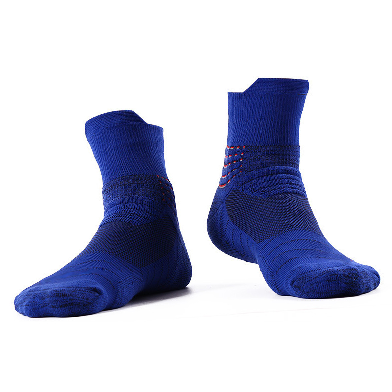 Walking Compression Socks Outdoor Sports Breathable Terry Socks Non-slip Shock Absorption Socks